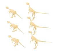 MOLUCKFU 6pcs Dinosaur Skeleton Building Kit DIY Fossil Digging with Realistic Dinosaur Bone Models Safe Plastic Educational Handcraft for Creative Play and Home Decoration