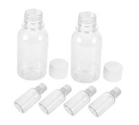 MOLUCKFU 6pcs Medicine Storage Bottles with Caps Travel Organizers for Capsules Pills Powder Secure Lid Sealed Containers with Graduated Dispenser for Accurate Dosage