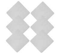 MOLUCKFU 6pcs Microfiber Glass Cleaning Cloth Set for Eyeglasses and Camera Lenses, Large Suede Polishing Wipes in Grey, Eyewear and Electronics Screen Cleaning Accessory for Daily Use