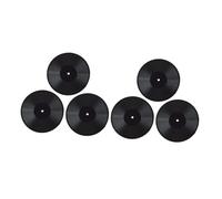 MOLUCKFU 6pcs Miniature Record Vinyl Dollhouse Decorative Adorable Desktop Toy Landscape Ornament Doll Supplies