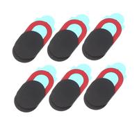 MOLUCKFU 6PCS Oval Webcam Privacy Camera Cover Slider Black Webcam Covers for Laptop Tablet Phone Compact Shutter Protectors for Online Security and Privacy