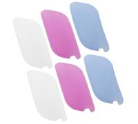 MOLUCKFU 6pcs Silicone Toothbrush Dust Caps Toothbrush Head Covers in Light Blue Rose Red and White Reusable Covers for Travel and Daily Oral Care