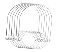 MOLUCKFU 6Pcs Stainless Steel Mason Jar Handles for Mouth Jars Hanging Wire Grips with Rounded Edges for Easy Carrying Solar Lanterns Glass Bottles