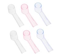 MOLUCKFU 6pcs Travel Toothbrush Head Covers Portable Caps for Electric Toothbrush Heads Dustproof Protector for Home Office Camping and Outdoor Activities Fun and Stylish Design
