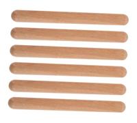 MOLUCKFU 6pcs Wooden Musical Rhythm Sticks for Early Education Percussion Instrument Safe Non-toxic Classical Claves for Learning Counting and Rhythm Patterns