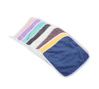 MOLUCKFU 8pcs Baby Washcloths Soft Absorbent Flannel Face Cleansing Wipes with Hanging Loops for Newborns and Infants Bathroom and Travel Towels Random Style