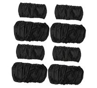 MOLUCKFU 8pcs Black Oxford Cloth Wheel Protective Covers for Stroller Wheels, Water Resistant and Wear Resistant Pushchair Covers to Keep Your House Clean When Bringing The Stroller