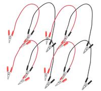 MOLUCKFU 8pcs Dual Ended Alligator Clip Test Leads with PVC Insulation for Physics Laboratory Electrical Circuit Experiments Durable Copper Wire Connection Cables
