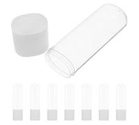 MOLUCKFU 8pcs Water Flosser Tip Holder Box Portable Dustproof Oral Irrigator Nozzle Organizer Case for Travel Dental Flossers Storage and Protection