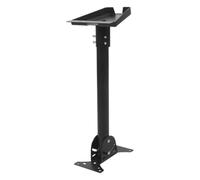 MOLUCKFU Adjustable Antenna Pole Mount Bracket with Iron Base for Roofs and Rvs, Black Roof Mount Antenna Bracket Featuring Effortless Installation and Sturdy Hardware