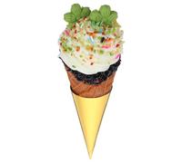 MOLUCKFU Artificial Ice Cream Cone Display Prop Fake Ice Cream Model for Dessert Shop Photography Coffee Bar Accessories Pvc Simulation Food Decoration