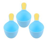 MOLUCKFU Baby Bath Rinse Cups Gentle Water Flow 3pcs with Ergonomic Non-Slip Handles for Hair Washing and Body Cleansing for for Hair and Baby's Skin Suitable for Toddlers and Boys