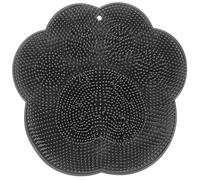 MOLUCKFU Back Rub Pad Suction Cup for Shower Wall Hands Back Scrubber Silicone Foot Scrubbing Mat for Bath and Bathroom Use