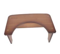 MOLUCKFU Bamboo Toilet Stool Small Bathroom Foot Stool Chair for Adults and for Comfortable Squatting
