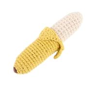 MOLUCKFU Banana Shaped Soft Teething Hand Bell for Newborns Lightweight Portable Chewable Material Sensory to Develop Motor Skills for Boys