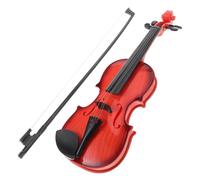 MOLUCKFU Battery Operated Violin for Bright Beginner Musical Instrument for Early Learning and Rhythm Practice Portable Simulation Violin Model Without Batteries