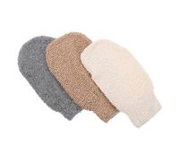 MOLUCKFU Beach Sand Removal Mitts 3pcs Set Reusable Sand Wipe Off Gloves for Summer Beach Cleaner Mixed Gray Brown Beige Colors and Travel