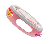 MOLUCKFU Bell Hand Drum Pink Tambourine for Lightweight Handheld Percussion Instrument for Music Development and Fun at Parties Concerts and Dance Events