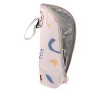 MOLUCKFU Bottle Insulated Bag Capacity Thermal Carrier for Breastmilk Stylish Geometric Print and Portable Cooler for Boy Girl The Go