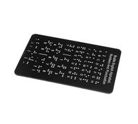 MOLUCKFU Braille English Alphabet Chart with Raised Tactile Dots for Beginners Educational Braille Board and Punctuation Learning Aid for Blind Literacy Practice Tool