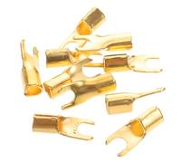 MOLUCKFU Car Amplifier Connectors and Subwoofer Box Terminal 20Pcs U-Shaped Car Audio Terminal Blocks Wide Compatibility and Easy Installation for Home Theaters and Automotive Use