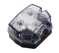 MOLUCKFU Car Audio 2-way Power Distribution Block Fuse Holder 0ga Out Amplifier Ground Splitter for Vehicle Audio Systems and Amp Installation Accessories