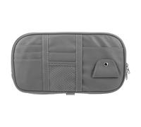 MOLUCKFU Car Sun Visor Organizer Storage Bag Multi Pocket Clip Sunglass Holder Key Pouch for Vehicle Truck Suv Auto Interior Driving License