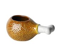 MOLUCKFU Ceramic Drumstick Wine Cup Creative Multi-Purpose Cocktail Mug Stylish Bar Water Cup for Home Dining and Entertaining