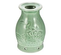 MOLUCKFU Ceramic Moxa Stick Burner with Pull-Out Ash Screen and Comfortable to Hold Design, Green Scraping Cup for Traditional Chinese Massage and Wellness Therapy,