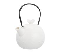 MOLUCKFU Ceramic Teapot Set Japanese Style Decorative Porcelain Teapot with Creative Handle Heat-Resistant Practical Design for Home and Office Leisure Tea