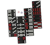 MOLUCKFU Chinese Paigow Tiles Game with Deep Engraved Surface Traditional Party Board Game for Family Friends Sturdy Material for Long-term Use and Entertainment Kit