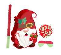 MOLUCKFU Christmas Gnome with Stick and Blindfold for Indoor Outdoor Parties Candy Holder and Bedroom Decoration Easy-fill Festive Favor for Family Fun and Holiday Celebrations