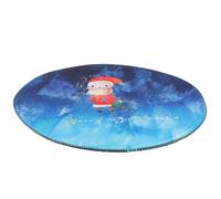 MOLUCKFU Christmas Santa Mouse Pad round Non Slip Rubber Cloth Mat