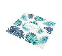 MOLUCKFU Cooling Gel Seat Pad for Car and Chair Summer Ice Cooling Cushion White Leaf Pattern Water Bag Cover Suitable for Hot Weather