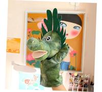 MOLUCKFU Cute Cartoon Dragon Plush Hand Puppet with Movable Mouth for Adults Role Play to Enhance Imagination and Family Bonding Soft and Animal Plush Plaything