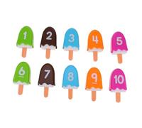 MOLUCKFU Digital Matching Popsicle Toy for Kids Number Cognition Plaything Educational Matching Number Learning Game Set for Early Childhood Development