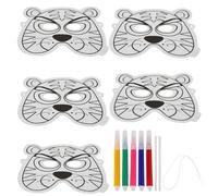 MOLUCKFU DIY Inflatable Animal Balloon Mask for Blank Unpainted Party Masks for Coloring and Graffiti Safe Material for Creative Play and Masquerade Cosplay Accessories