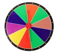MOLUCKFU DIY Prize Wheel Rotating Prize Wheel for Party Games Interactive Educational Tool Lightweight for Carnivals and Events