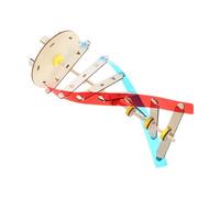 MOLUCKFU DIY Wooden Dna Double Helix Model Kit for Biology Science Teaching Educational Genetics Prop for Students and Assembly Science Learning