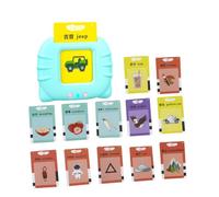 MOLUCKFU Early Education Machine with Learning Cards for Cognitive English Word Flash with Real Voice Recording Plastic Educational Tool for Preschool Language Development and Vocabulary