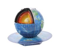 MOLUCKFU Earth Structure Puzzle for Teens Educational DIY Geography Model with Safe Smooth Edges Enhances Spatial Imagination and Science Knowledge Fun Learning