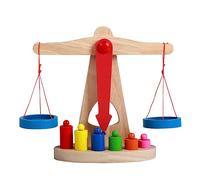 MOLUCKFU Educational Balance Scale for Early Learning Interactive Science Teaching Supplies for Brain Development Creativity Hand Eye Coordination and Attention Training