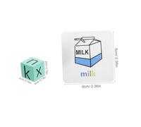 MOLUCKFU Educational Letter Blocks Game for Natural Wood Stem Spelling with Alphabet Flash Cards in Case Montessori Preschool Learning for Interactive Word Battles and Sentence Formation