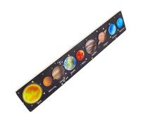 MOLUCKFU Educational Solar System Puzzle for Wooden Planet Matching Board Enhances Cognitive Motor Social Skills Early Learning Tool for Preschoolers Creative Brain Teaser Game