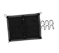 MOLUCKFU Elastic for Luggage to Waterproof Hooks with Motorcycle Cover from Heavy Duty Black Accessory Prevent Falling and Cycling Suitable Helmets Outdoor Riding