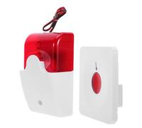 MOLUCKFU Emergency Call Button Wired 12V Bathroom Wet Area Alert System for Elderly Assistance High Sensitivity Fall and Shower Alarm Aid with Sound Light Warning and Key Reset Buttons