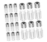 MOLUCKFU Empty Plastic Medicine Bottles 20pcs Mini Travel Bottles with Caps Compact Pill Containers for Medication Storage and-the-go Use
