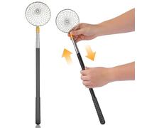 MOLUCKFU Extendable Egg Picker Tool Egg Grabber with Stainless Steel Wire Basket and Telescopic Structure Protective Wire Basket for Poultry Owners and Farmers Suitable for Poultry Farm