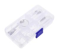 MOLUCKFU Eyeglass Repair Kit with Nose Pads Screws and Nut Assortment, Micro Screwdriver and Tweezer Set for Sunglasses and Glasses Frame Maintenance, Compact Eyewear Repair Tool for Home