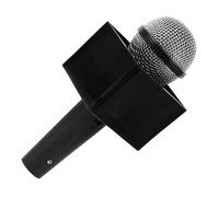 MOLUCKFU Fake Microphone Prop for Boys and Girls Simulated Microphone for Stage Performance Cosplay and Parties Realistic Design for Karaoke and Self-expression Black Model